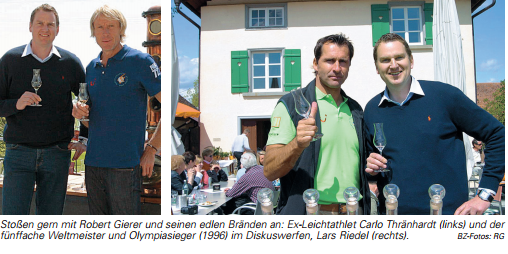 Prominenz schätzt edle Tropfen aus Bodolz – BZ, Essen & Trinken