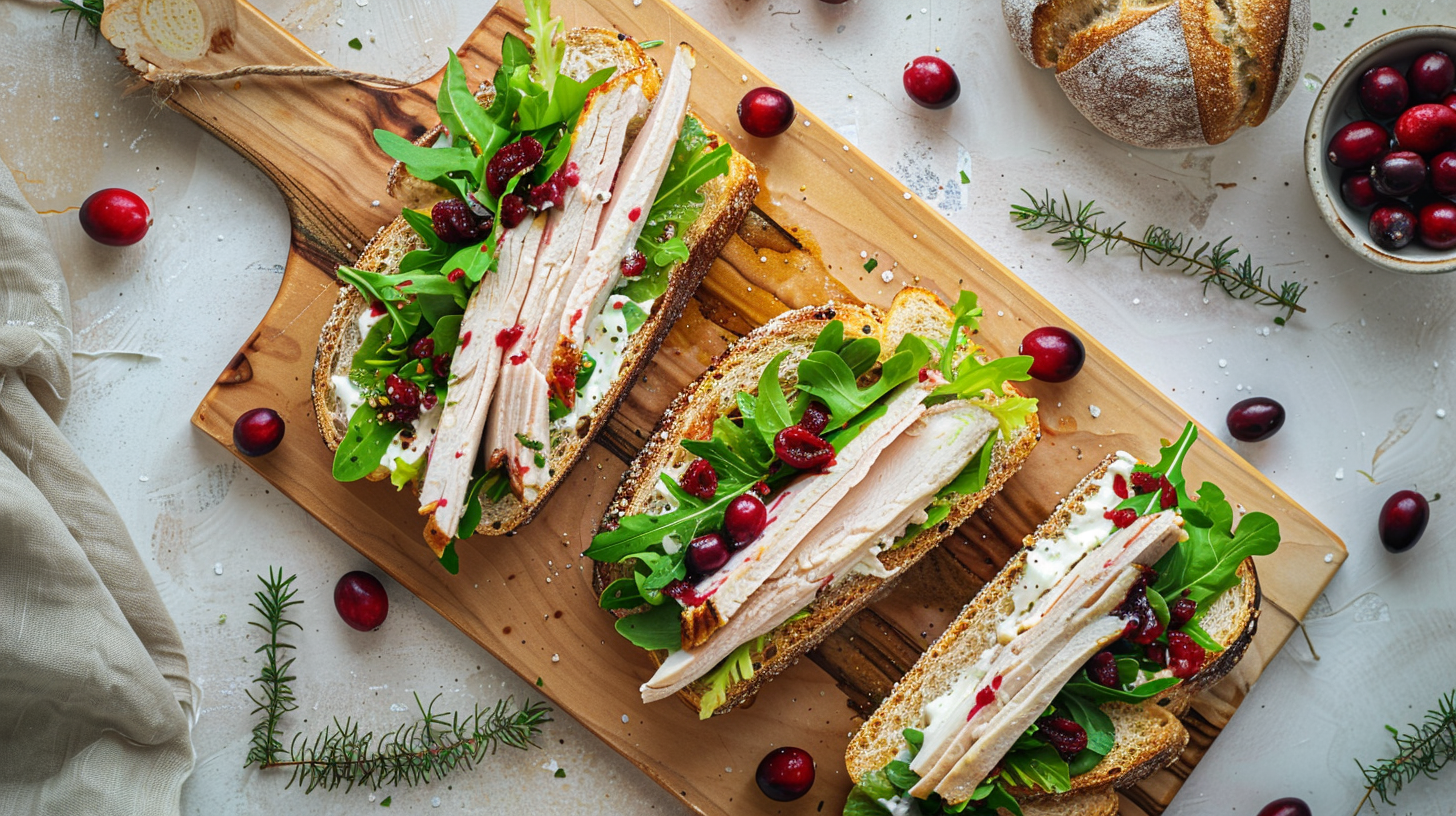 Cranberry-Crema-Sandwich mit Putenbrust