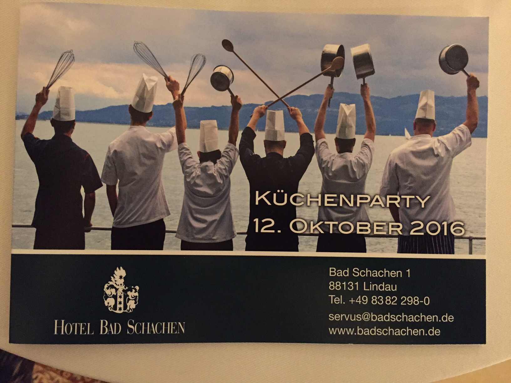 Küchenparty im Hotel Bad Schachen