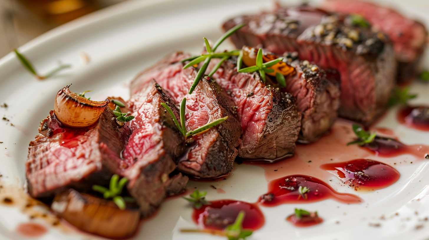 Rinderfilet mit Erdbeer-Crema-Reduktion