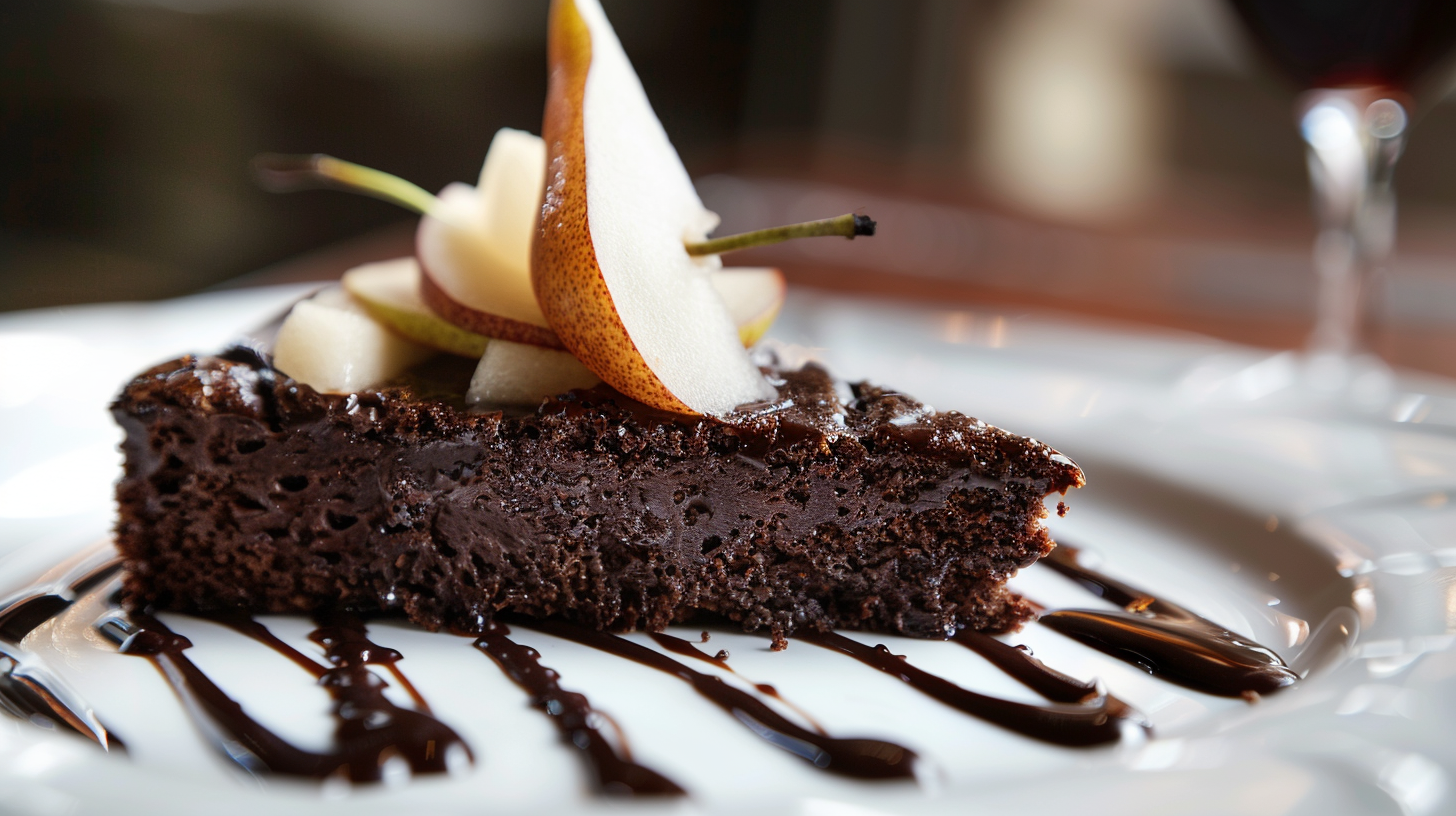 Schokoladenkuchen mit Crema Williams