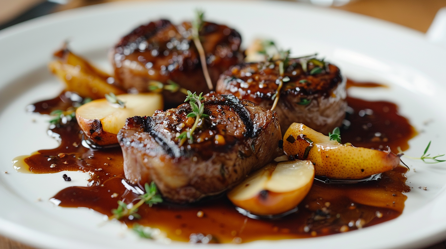 Schweinefilet mit Birne & Crema Williams