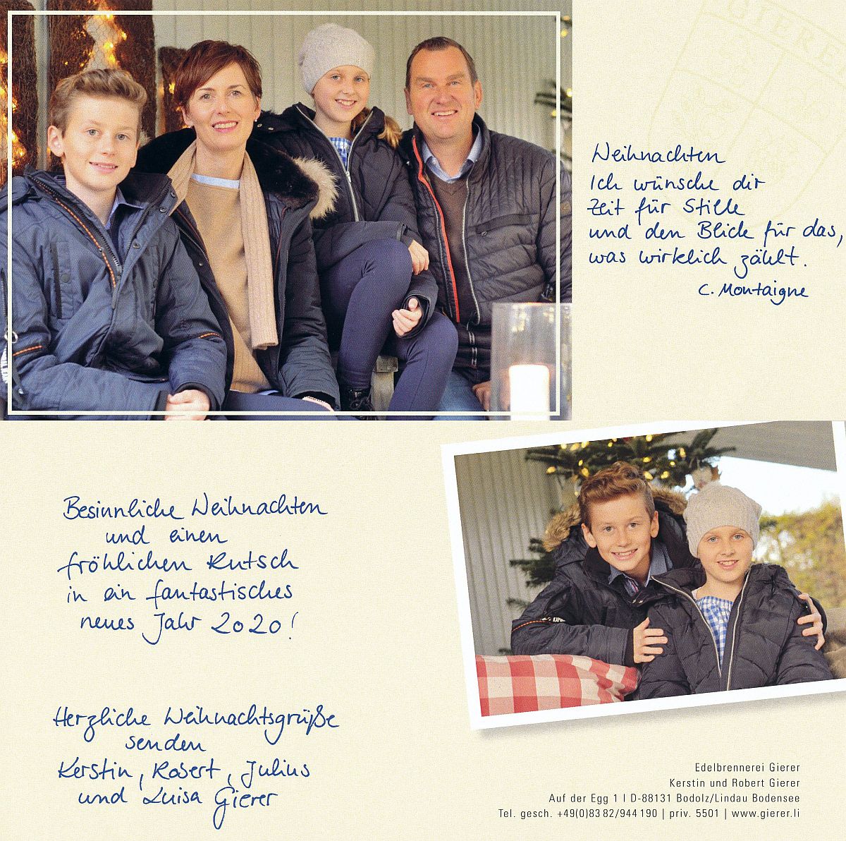 Besinnliche Weihnachten und einen fröhlichen Rutsch!