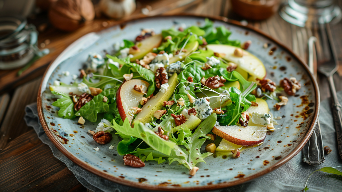Wintersalat mit Haselnussdressing
